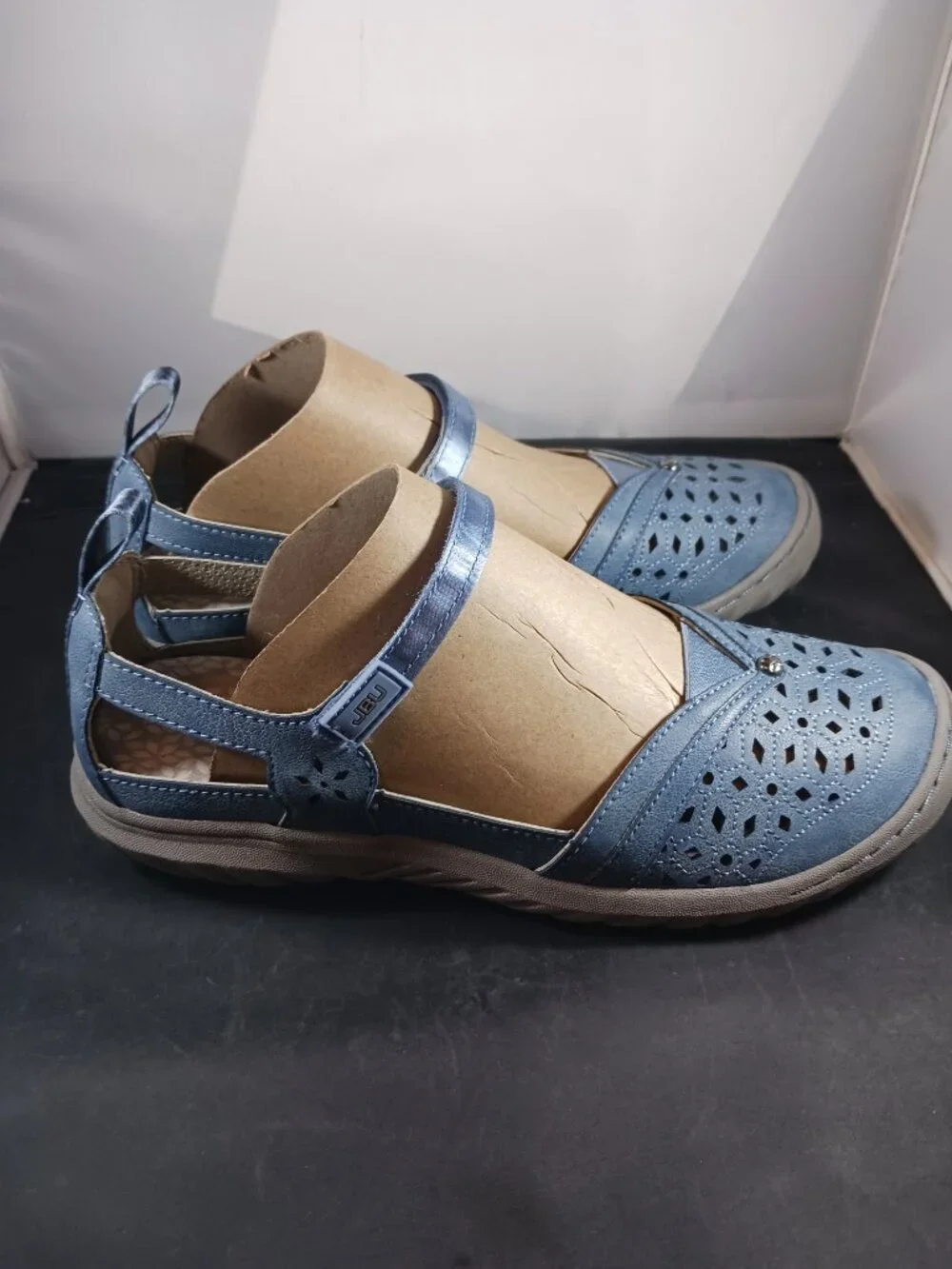 JBU Jambu Women's Loafer Shoes Rosemary Classic Mary Janes Blue Size 8.5M